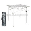 Mesa de camping plegable de aluminio